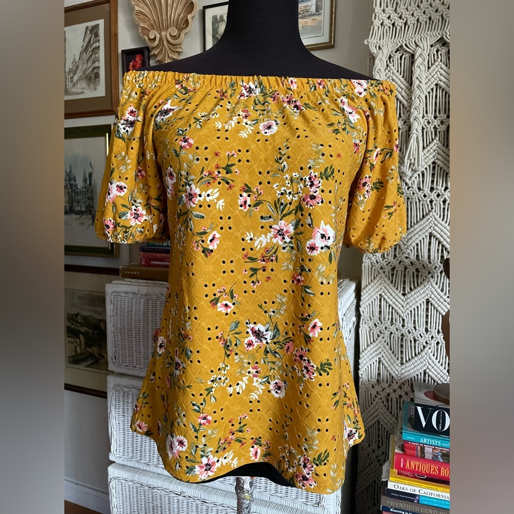 5 for $25 Off the shoulder floral top